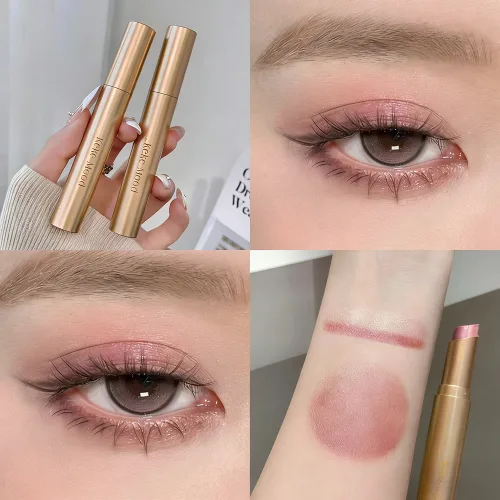 삼색 아이섀도우 스틱 아이섀도우 스틱 스틱섀도우 하이라이터 워터프루프 아이섀도우 스틱 섀도우 섬세한 그라데이션 글리터 하이라이터 아이쉐도우 스틱아이섀도우 크림 쉐도우 스틱, 2개, 04