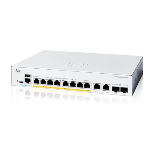 CISCO Catalyst 1200 8포트 GE, PoE, Ext PS, 2x1G Combo C1200-8P-E-2G CBS250-8P-E-2G 후속, CBS250-8PE-2G후속