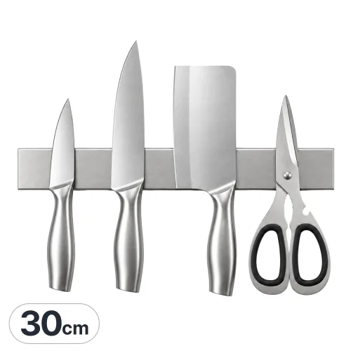 코코바움 스텐304 자석 칼걸이, 30cm, 1개, 실버