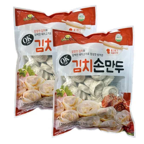 아무때나 먹기 좋은 맛있는 김치손만두 푸드짱, 2개, 1.2kg