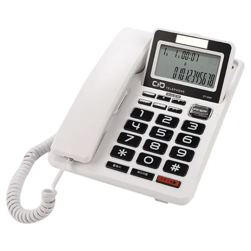 대우 코러스 이어셋 겸용 발신자번호표시 유선 전화기, DT-3360(화이트)