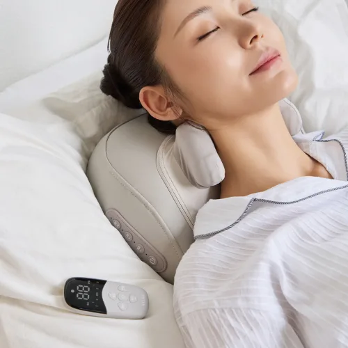 빌라르 목 어깨 베개 마사지기V2 리모컨 안마베개 온열 무선