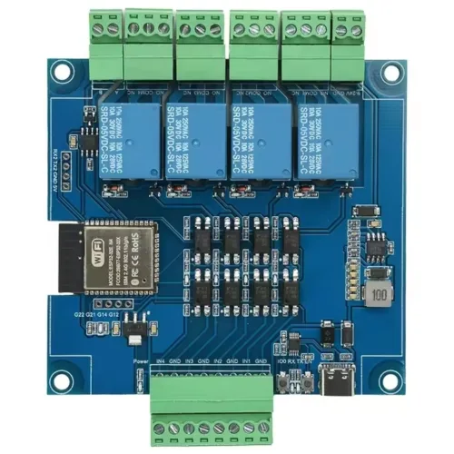 ESP32 RS485 모드버스 릴레이 모듈 보드, 1개, 4채널