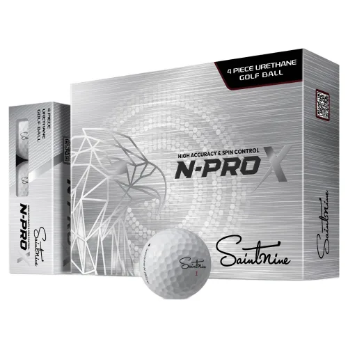 세인트나인 N PRO X 프리미엄 우레탄 골프공 4피스, 1개, 12개입, 화이트