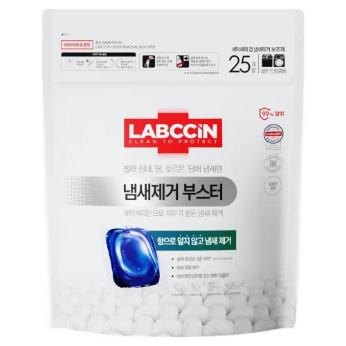 랩신 냄새 제거 부스터 무향 캡슐 세제, 25개입, 14g, 1개