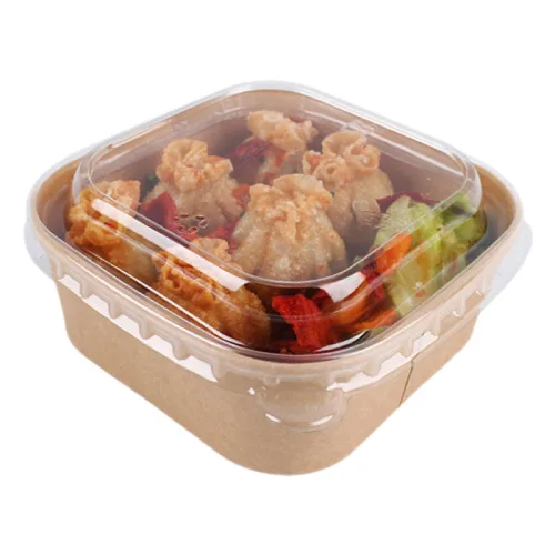 정사각 용기 500ml + 뚜껑 세트, 50세트, 1개