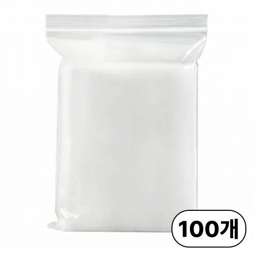 집으로프레시 질긴 두꺼운 지퍼백, 1개, 100개입, 미니(XS)
