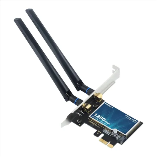 Fenvi WiFi5 AC1200 PCIE WiFi 어댑터 Bluetooth4.0 1200Mbps WiFi 카드 듀얼 밴드 2.4G/5GHz 네트워크 카드(Win 7/10/11