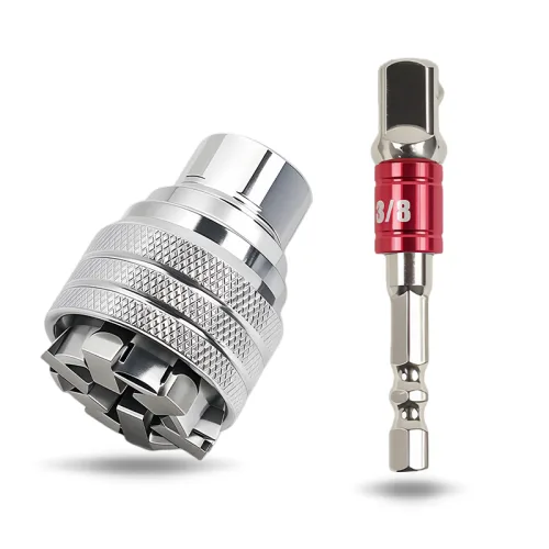 공구PXJ 조절식 임팩용 소켓 어댑터 만능복스소켓 10mm-19mm, 1세트