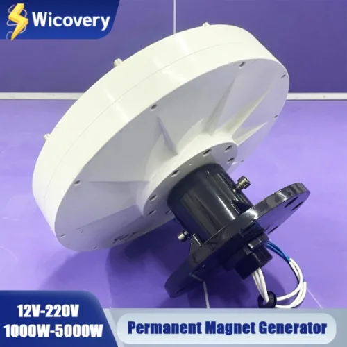 코어리스 수직 발전기 1KW 2KW 3KW 5KW 200/300/500RPM 12V 24V 48V 저속 시작 DIY 용 영구 자석 발전기