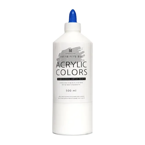 아크릴물감 500ml 화이트, 1개, 500ml