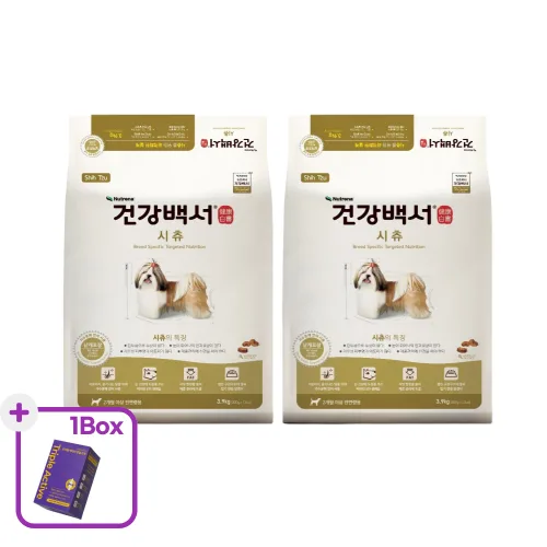 건강백서 시츄 3.9kg + 닥터얼라이브 트리플액티브 1box