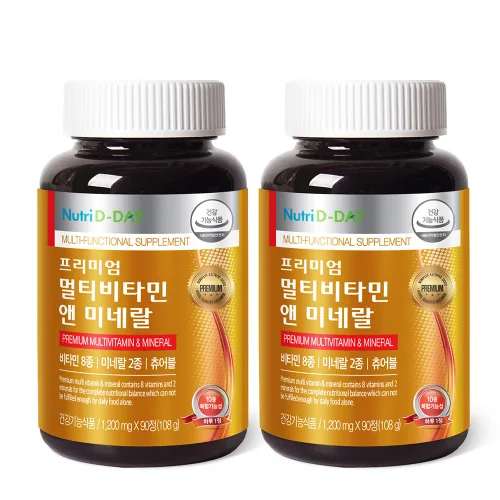뉴트리디데이 프리미엄 멀티비타민 앤 미네랄, 90정, 2개
