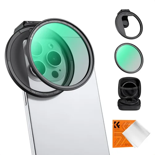 K&F CONCEPT 마그네틱 핸드폰 렌즈 필터 67mm, 1개, CPL