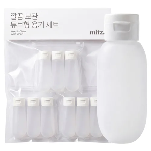 밋즈 깔끔 보관 튜브형 용기 9p, 1개, 단일색상