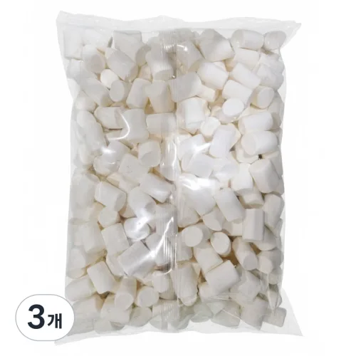 화이트메가 베이킹용 마쉬멜로우, 3개, 1kg