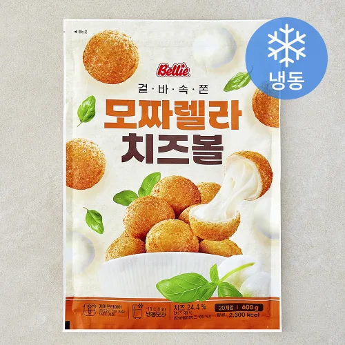 [로켓프레시] 벨리푸드 모짜렐라 치즈볼 (냉동), 600g, 1개