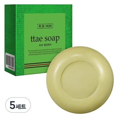 무로 세신비누, 75g, 5개입