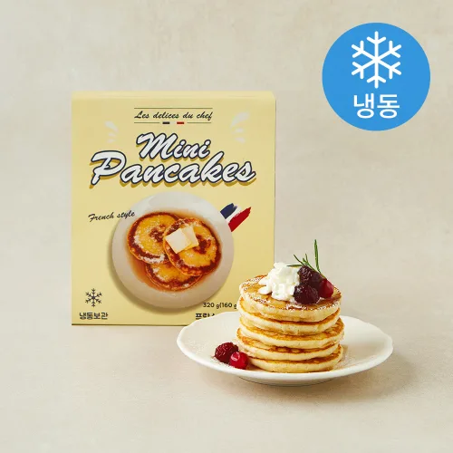 [로켓프레시] LES DELICES DU CHEF 미니 팬케이크 2개입 (냉동), 320g, 1개