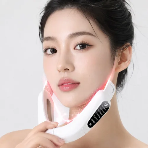ERANSTAR V-line 무선 LED 얼굴 마사지기 [이중턱 턱살관리/윤곽 브이라인/갈바닉 얼굴 붓기]