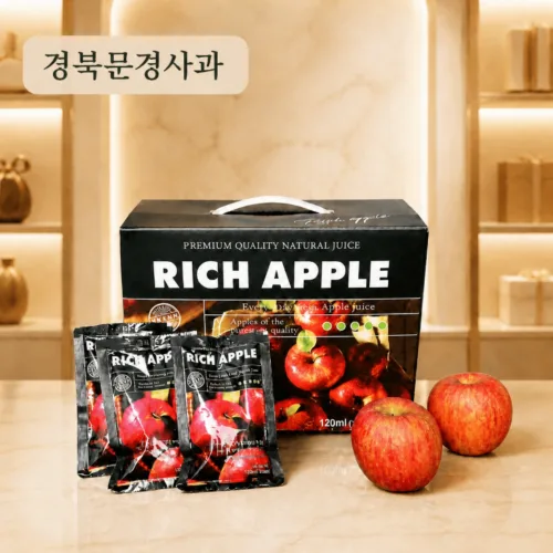 리치애플 프리미엄 무첨가 국산 문경사과즙