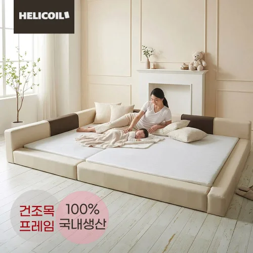 국내 자체제작 허리편한 헤리코일 엘도라도 저상형 패밀리 침대 프레임 모음