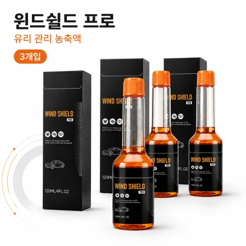 WIND SHIELD PRO 자동차 유리 세정 농축액 차량용 워셔액 보충용 앞유리 유막 오염 클리너