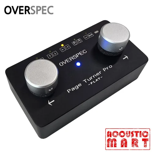 오버스펙 페이지터너 프로 플랫 Overspec Page Turner Pro Flat 블루투스 태블릿 악보 페달, 1개