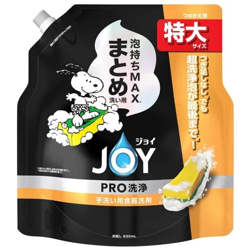 조이 PRO 세척 식기용 세제 정리 세척용 리필 특대 스누피 콜라보레이션 디자인 630mL