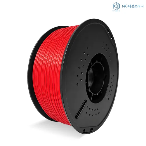 저수축 고품질 국산 ABS 필라멘트 1kg/1.75mm 3D 프린터재료 뱀부랩 프린팅, 레드