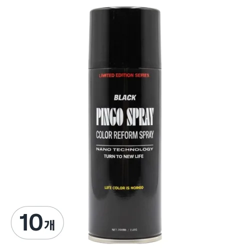 핑고 제너럴 스프레이, 블랙, 200ml, 10개
