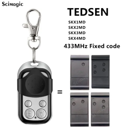 버너 TEDSEN ELKA 텔레테이스터용 게이트 리모컨 SKX1MD SKX2MD SKX3MD SKX4MD 433 92MHz 차고 명령 433mhz