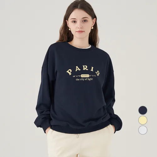 ELLE PARIS 그래픽 스웻셔츠 City of Light