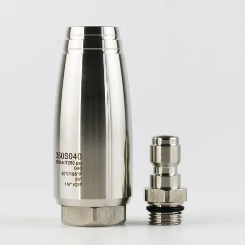 350Bar/5076PSI 스테인리스 회전 노즐 1/4 퀵커넥 고압세척기 360도 회전 세라믹 분사팁, 1개