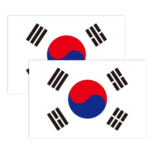 긱베어 태극기 성조기 일장기 베트남기 차량용 자석 스티커 (2매입), 1세트, 02.대한민국 (스티커)