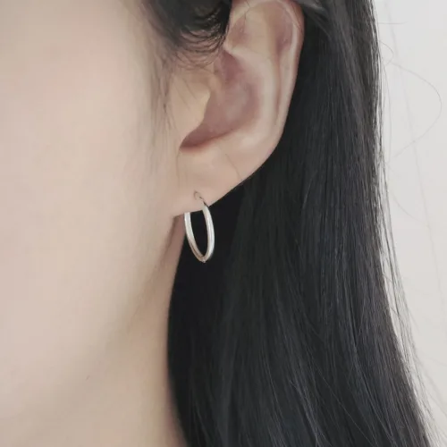 925실버 기본 링귀걸이 베이직 원터치귀걸이 심플 데일리이어링