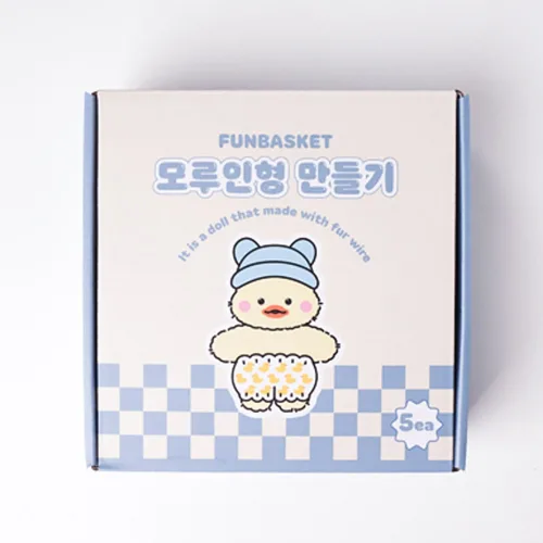 펀바스켓 모루 인형 만들기 키트 DIY 5종 세트, 1개, 오리 세트