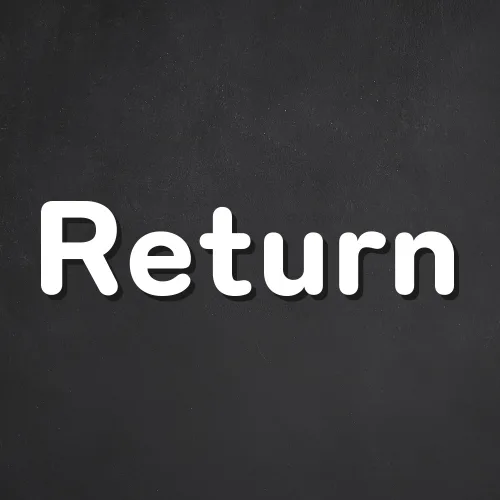 [1분설치] 스튜디오투명 리턴 반납하는곳 백색 표지판, Return, 1개