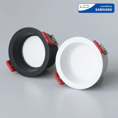 아이즈 LED 데일리 에코 2인치 움푹 다운라이트 6W 타공55mm 삼성칩 36V절연컨버터, 1개, 흑색바디 주광색 5700K