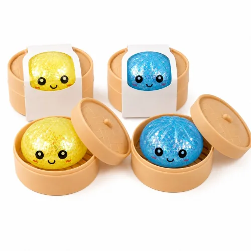 1+1 미국 미스터리 스타일 반짝이 만두 말랑이 스퀴시  JYQ.6