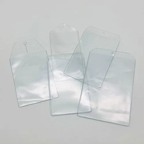 PVC 투명네임택 라벨택 브랜드텍 품질보증서 케이스, 1000장