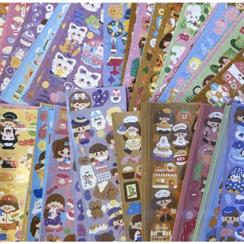 감성아트몰 무중복 100장 200장 홀로그램 방수 씰스티커 세트, 씰스티커 200장