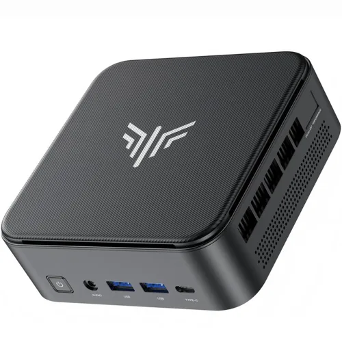NIPOGI 가정용 미니 PC / AMD 라이젠5 7430U CPU, 6코어 / 12스레드 최대 4.3GHz / WiFi6+블투5.2 초소형 게이밍 컴퓨터, E3B, WIN11 Pro, 512GB, 16GB, 블랙