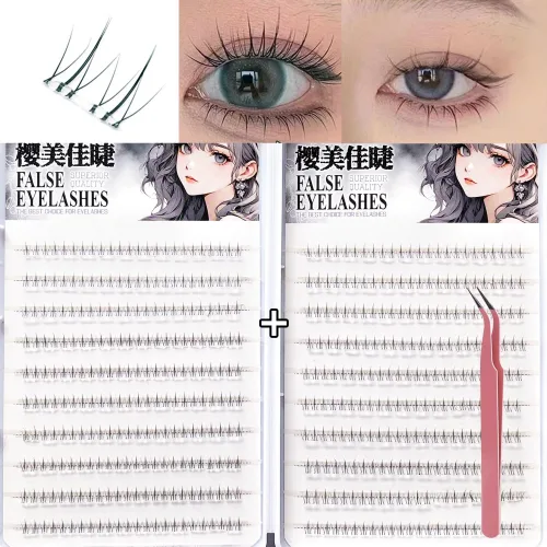 노글루 언더속눈썹 연장 5mm 내추럴 가닥 언더래쉬 셀프연장 풀 필요없는 아랫눈썹, 1개, 1개