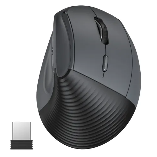 AMSKY 무선 버티컬 마우스 인체공학 블루투스 무소음 손목보호 사무용 VertiLift Wireless, 블랙, M8200
