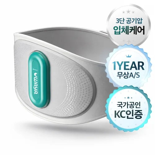 [26년 최신형] 한일의료기 에어백 공기압 허리 마사지기 무선 온열 허리보호대, 그레이, Waya-WA03