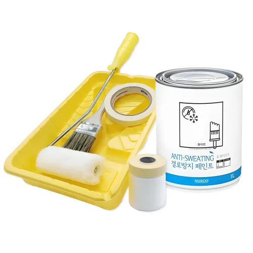 노루페인트 수성 기본형 결로방지용 페인트 1L 풀세트, 화이트, 1L, 1개