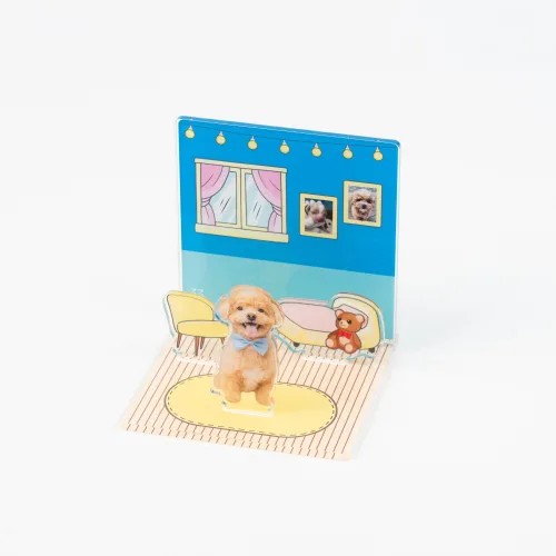 3355스튜디오 강아지 사진 생일 선물 미니 포토존 반려동물 아크릴 굿즈 맞춤 제작, 1컨셉/마이룸존
