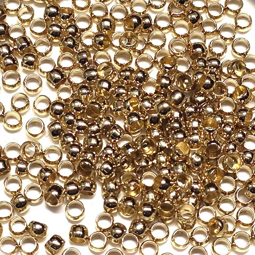 Bead 비즈부재료 누름볼 O링 구멍지프 랍스터고리 한세트, 골드 누름볼 (대-5g), 1세트