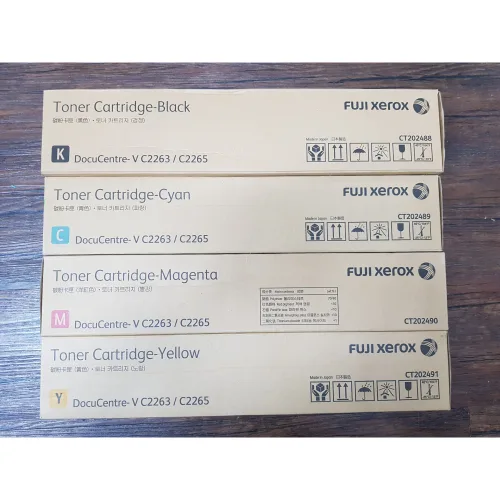 수입정품 후지제록스 마블 토너 V C2263 V C2265 DocuCentre CT202488 CT202489 CT202490 CT202491, 검정, 1개